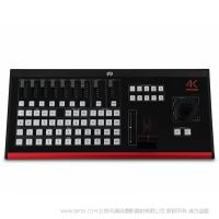 天影視通 TYST 切換臺 4K-ULTRA HD 電源鍵 1個。 背光功能鍵 72個 T-bar推子1個 帶切換狀態指示云臺遙桿 1個 音量鍵 9個