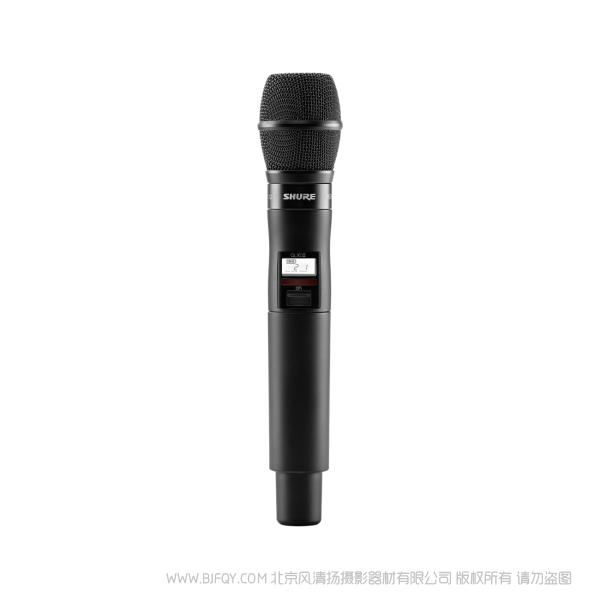Shure 舒爾 QLXD2/KSM9 KSM9話筒配備QLXD2手持式發(fā)射機 QLX-D™數(shù)字無線系統(tǒng)之手持式無線發(fā)射機。 