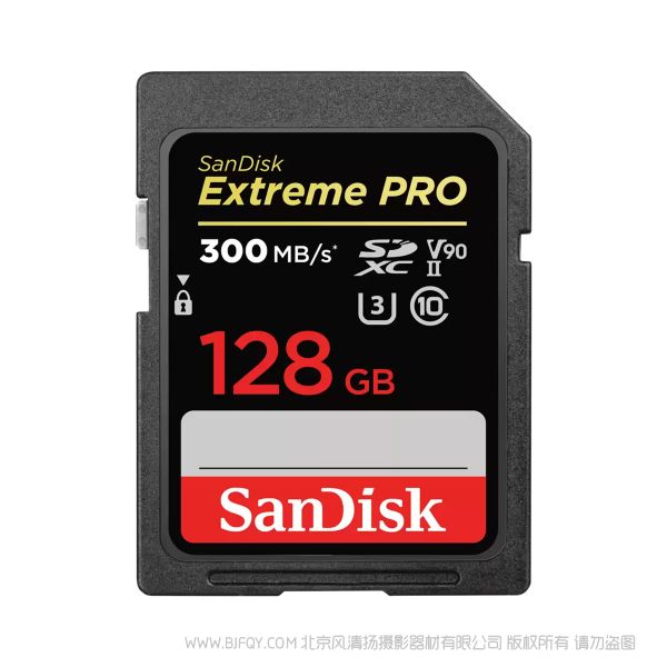 閃迪 SDSDXDK-128G-GN4IN SDHC™ 和 SDXC™ UHS-II 存儲(chǔ)卡 300MB V90 U3 128GB 閃存 內(nèi)存卡