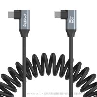SmallRig USB-C 轉(zhuǎn) USB-C 彈簧數(shù)據(jù)傳輸線 （彎頭轉(zhuǎn)彎頭） （直頭轉(zhuǎn)彎頭）35cm 60cm  100W 20Gbps