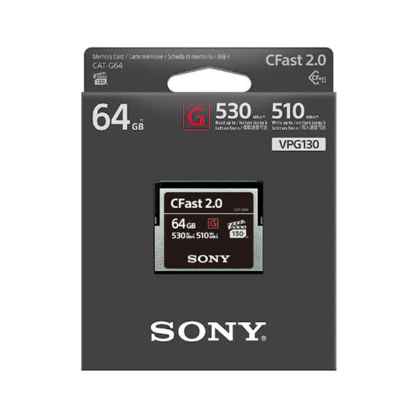 Sony 索尼 CAT-G64/T SYM CFast存儲(chǔ)卡—G系列 64GB 閃存卡 cfast CF2.0 閃存 記憶